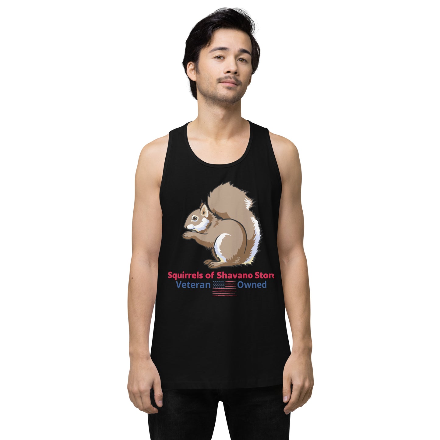 Squirrels of Shavano Desert Camo Squirrel Men’s Premium Tank Top