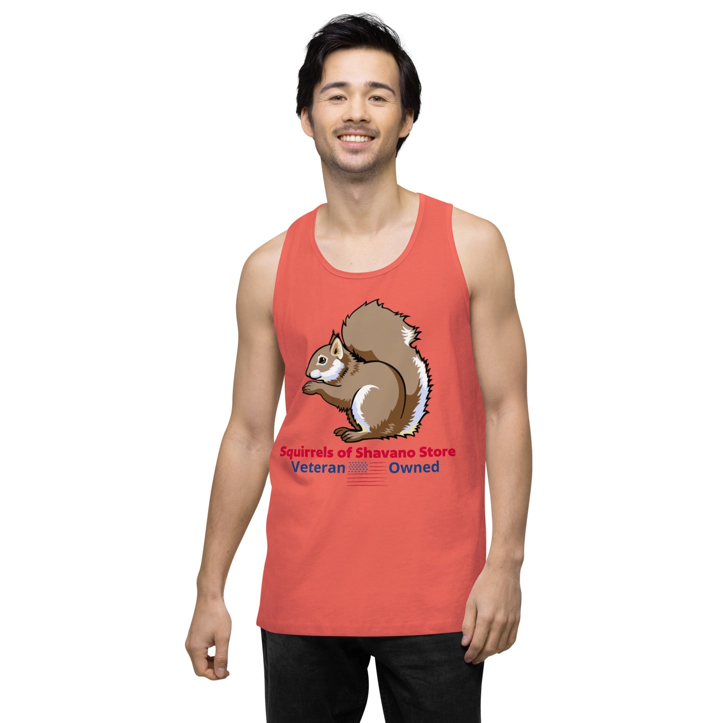 Squirrels of Shavano Desert Camo Squirrel Men’s Premium Tank Top