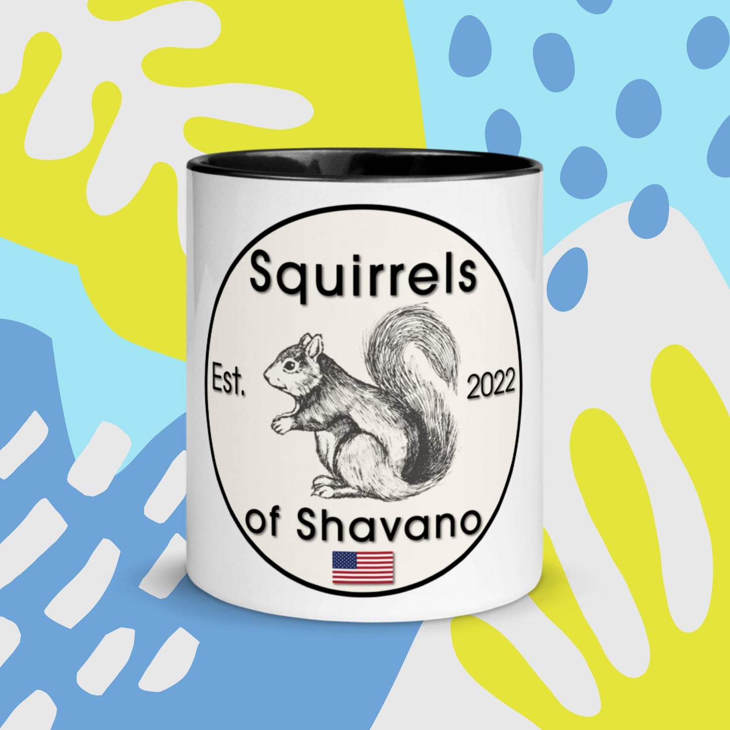 Squirrels of Shavano Mug with Color Inside - Est. 2022