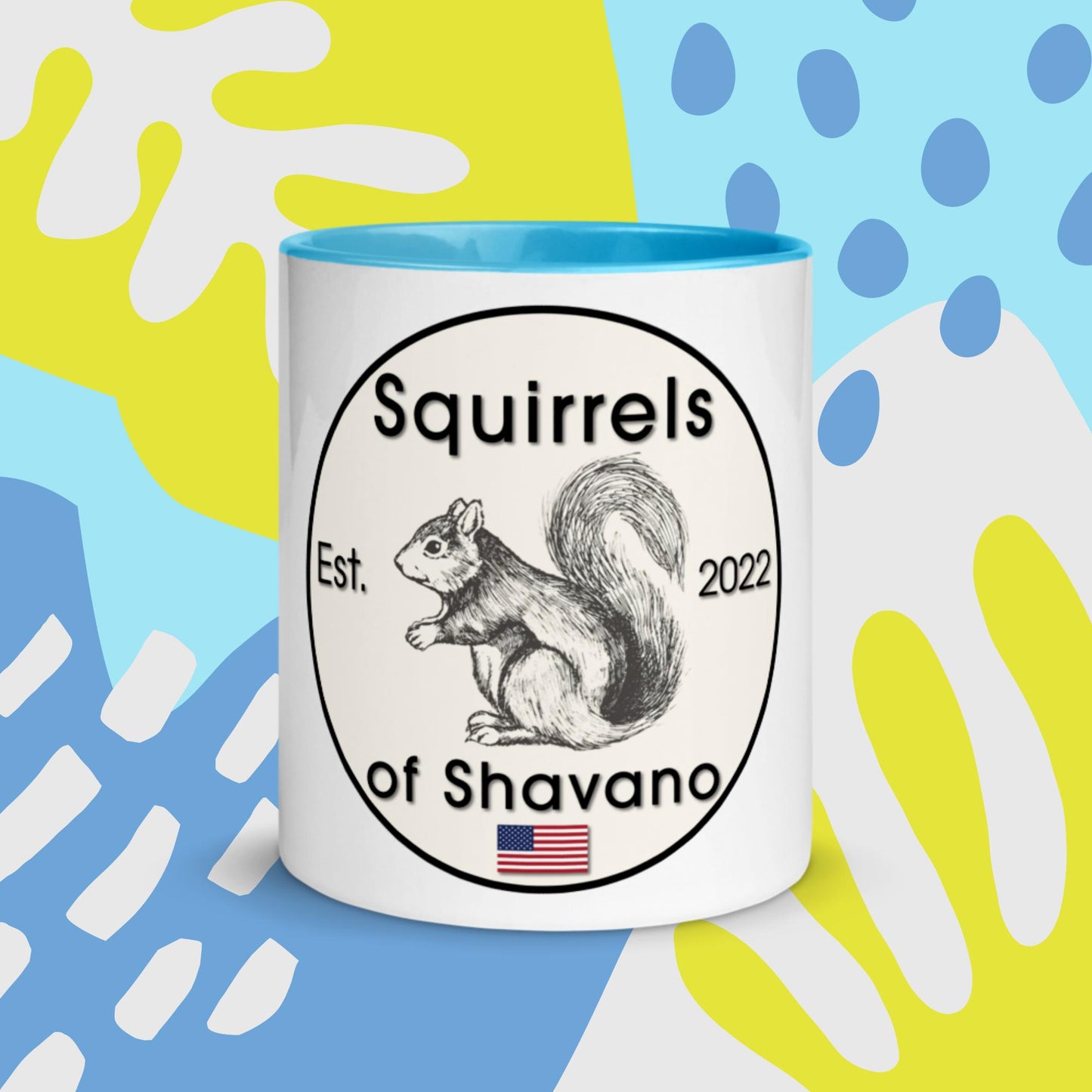 Squirrels of Shavano Mug with Color Inside - Est. 2022