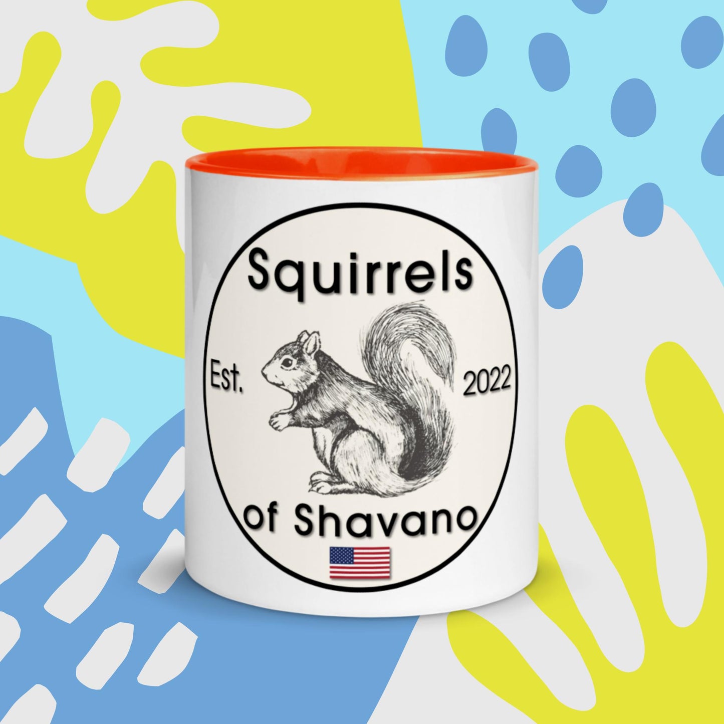 Squirrels of Shavano Mug with Color Inside - Est. 2022