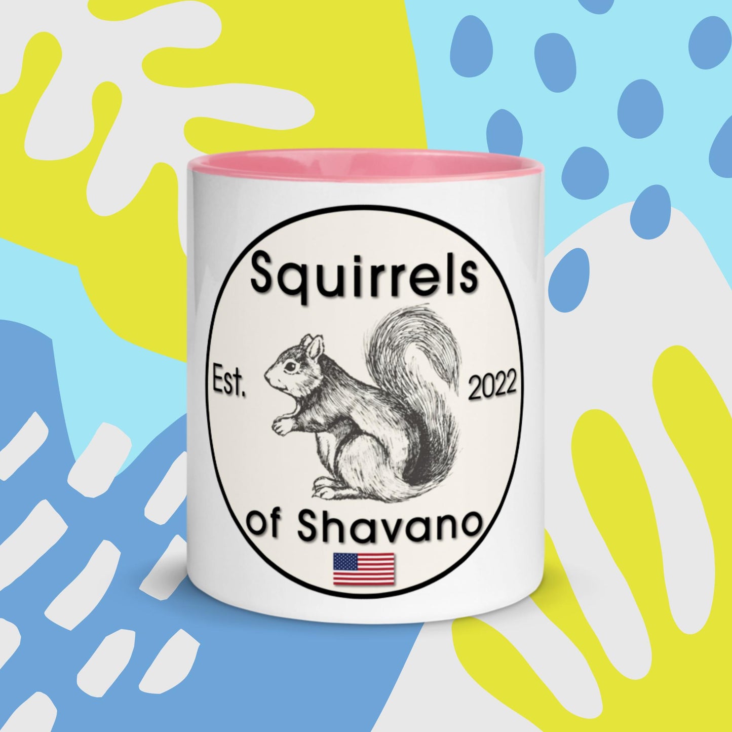 Squirrels of Shavano Mug with Color Inside - Est. 2022