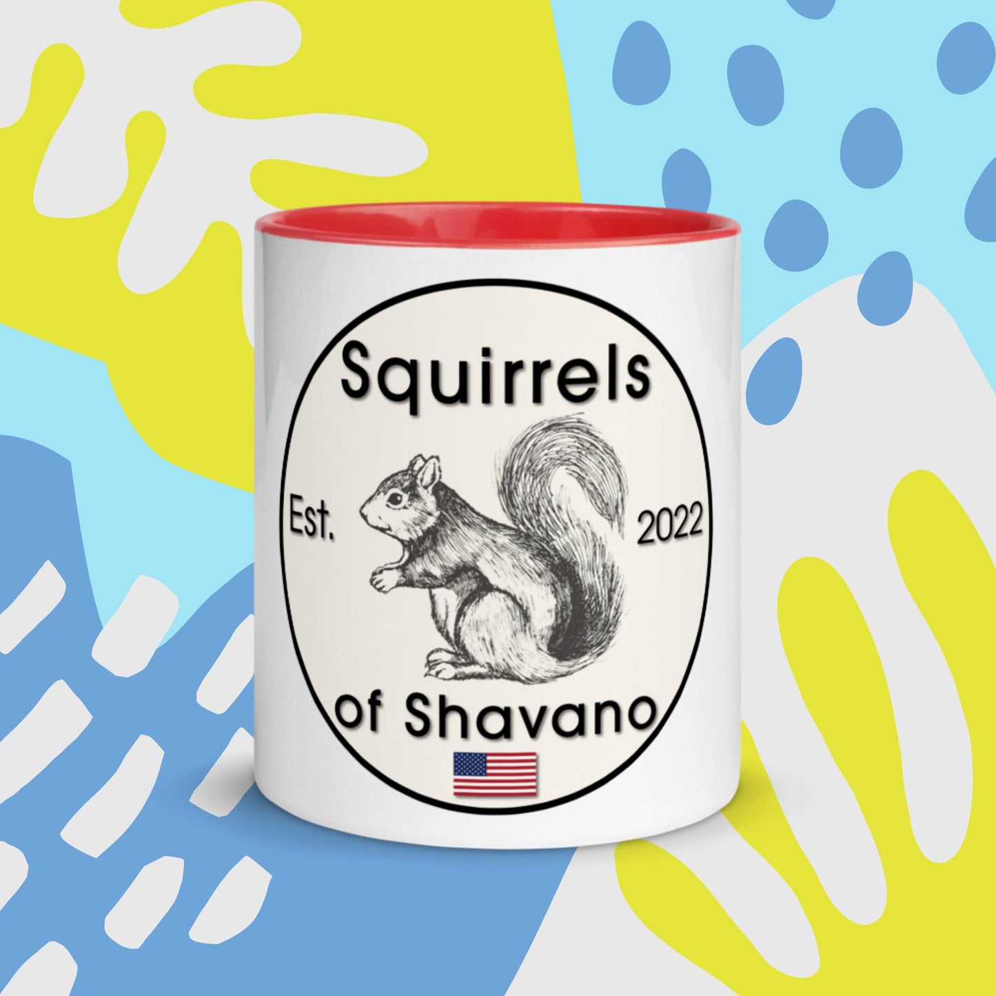 Squirrels of Shavano Mug with Color Inside - Est. 2022