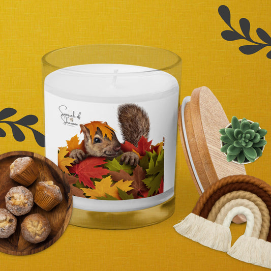 Squirrels of Shavano Glass Jar Candle Fall 2022 Collection