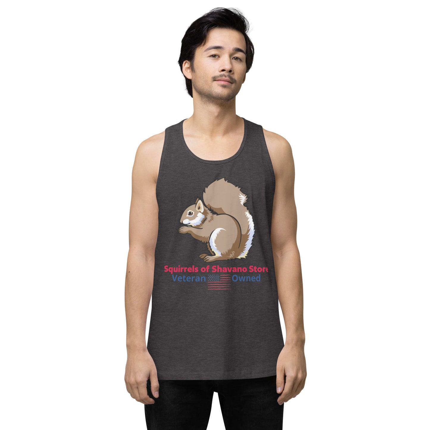 Squirrels of Shavano Desert Camo Squirrel Men’s Premium Tank Top