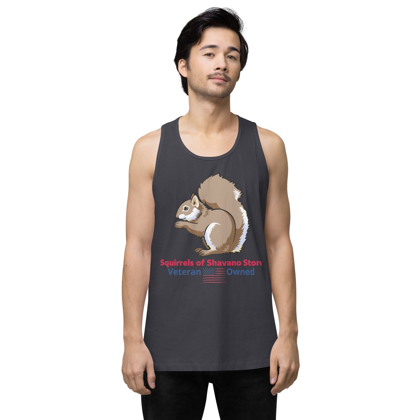 Squirrels of Shavano Desert Camo Squirrel Men’s Premium Tank Top