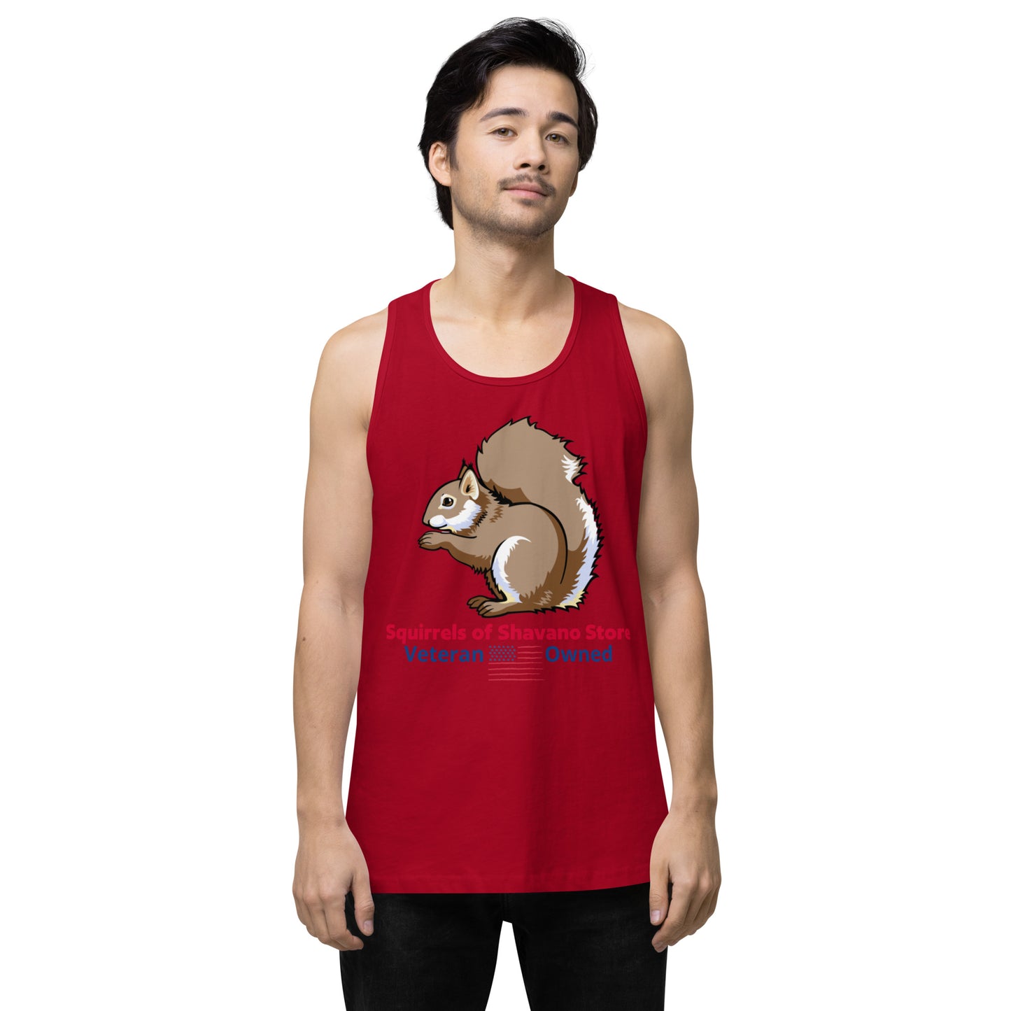 Squirrels of Shavano Desert Camo Squirrel Men’s Premium Tank Top