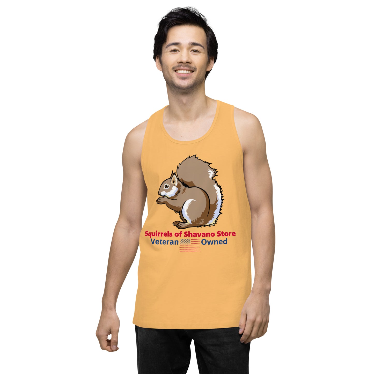 Squirrels of Shavano Desert Camo Squirrel Men’s Premium Tank Top