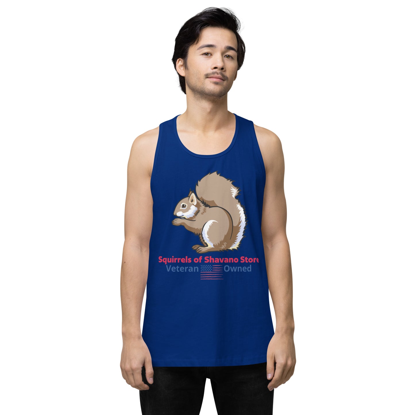 Squirrels of Shavano Desert Camo Squirrel Men’s Premium Tank Top