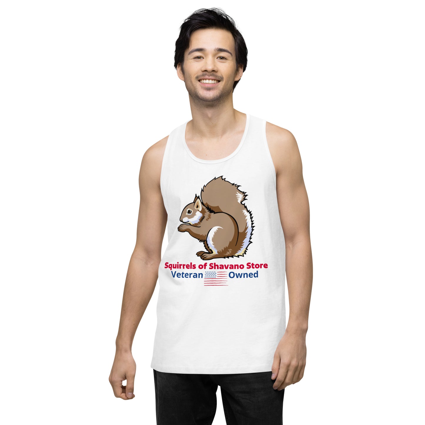 Squirrels of Shavano Desert Camo Squirrel Men’s Premium Tank Top