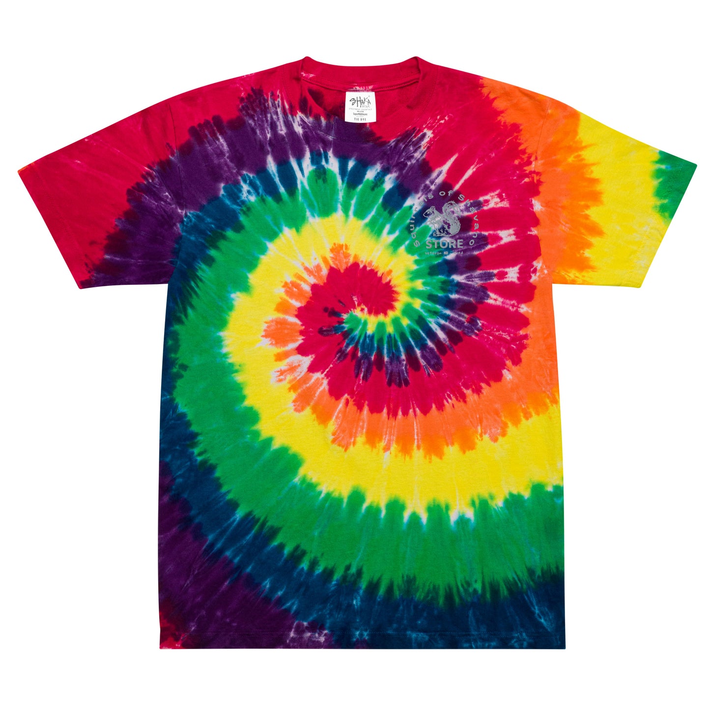 Squirrels of Shavano Oversized Tie-Dye T-Shirt