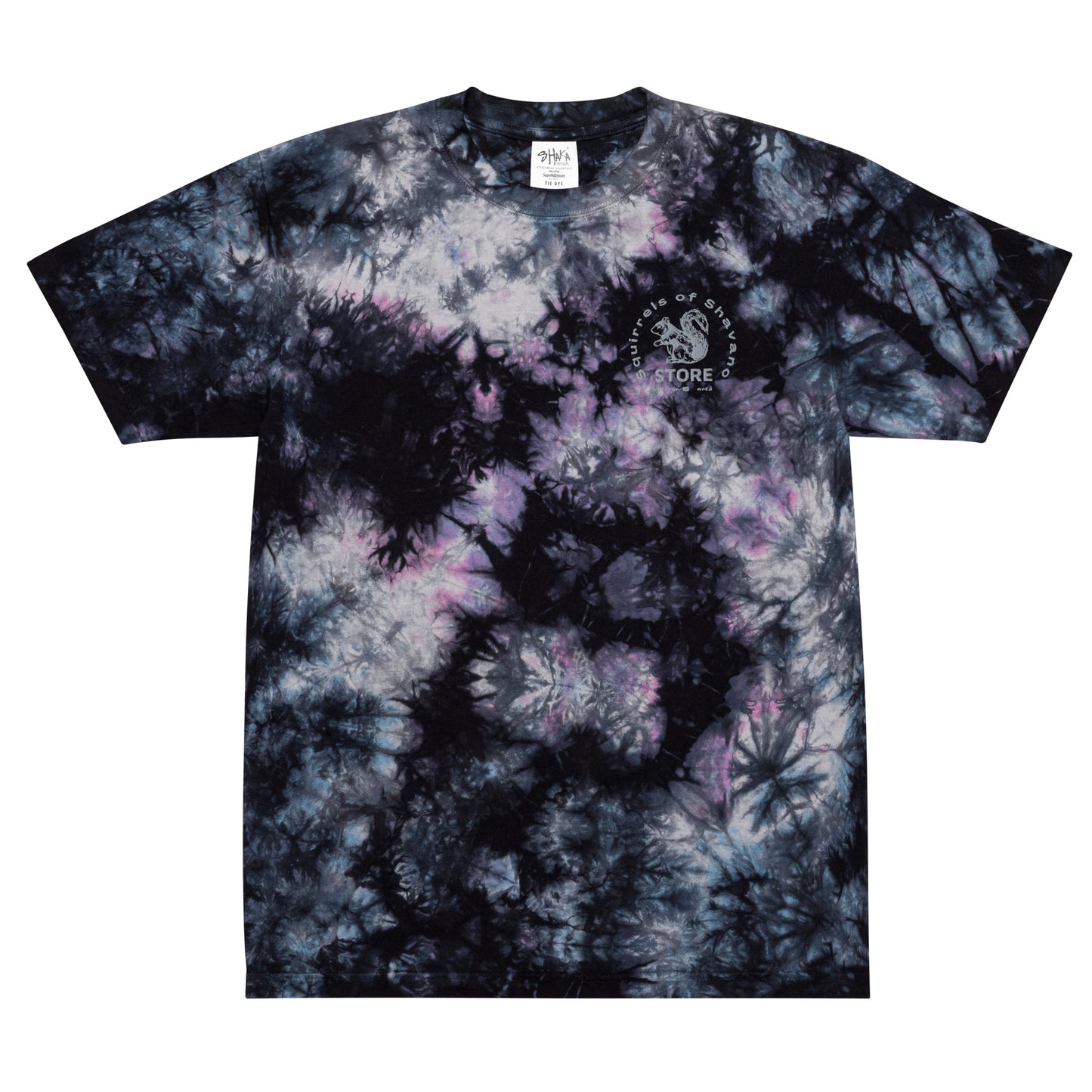 Squirrels of Shavano Oversized Tie-Dye T-Shirt