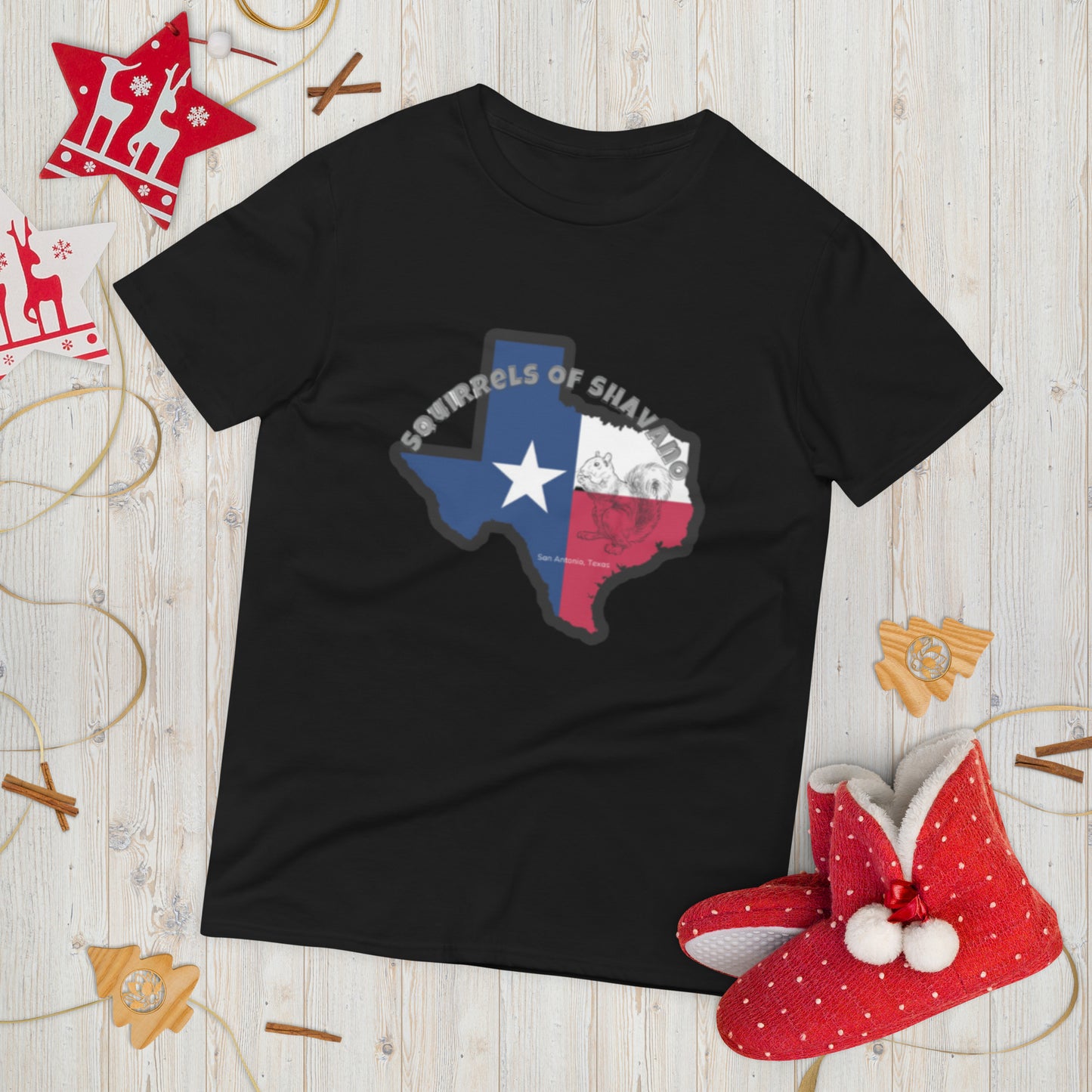 Squirrels of Shavano Short-Sleeve Texas T-Shirt