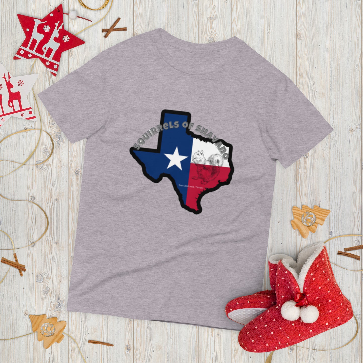 Squirrels of Shavano Short-Sleeve Texas T-Shirt