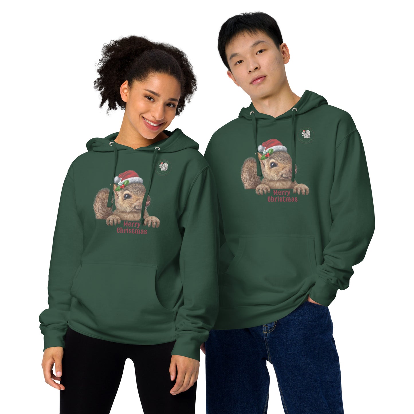 Squirrels of Shavano Holiday Unisex Midweight Hoodie