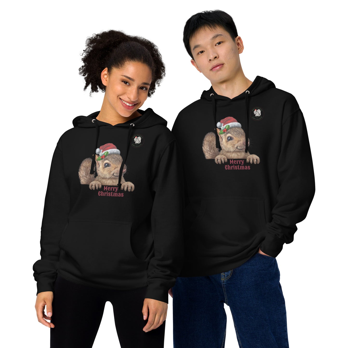 Squirrels of Shavano Holiday Unisex Midweight Hoodie