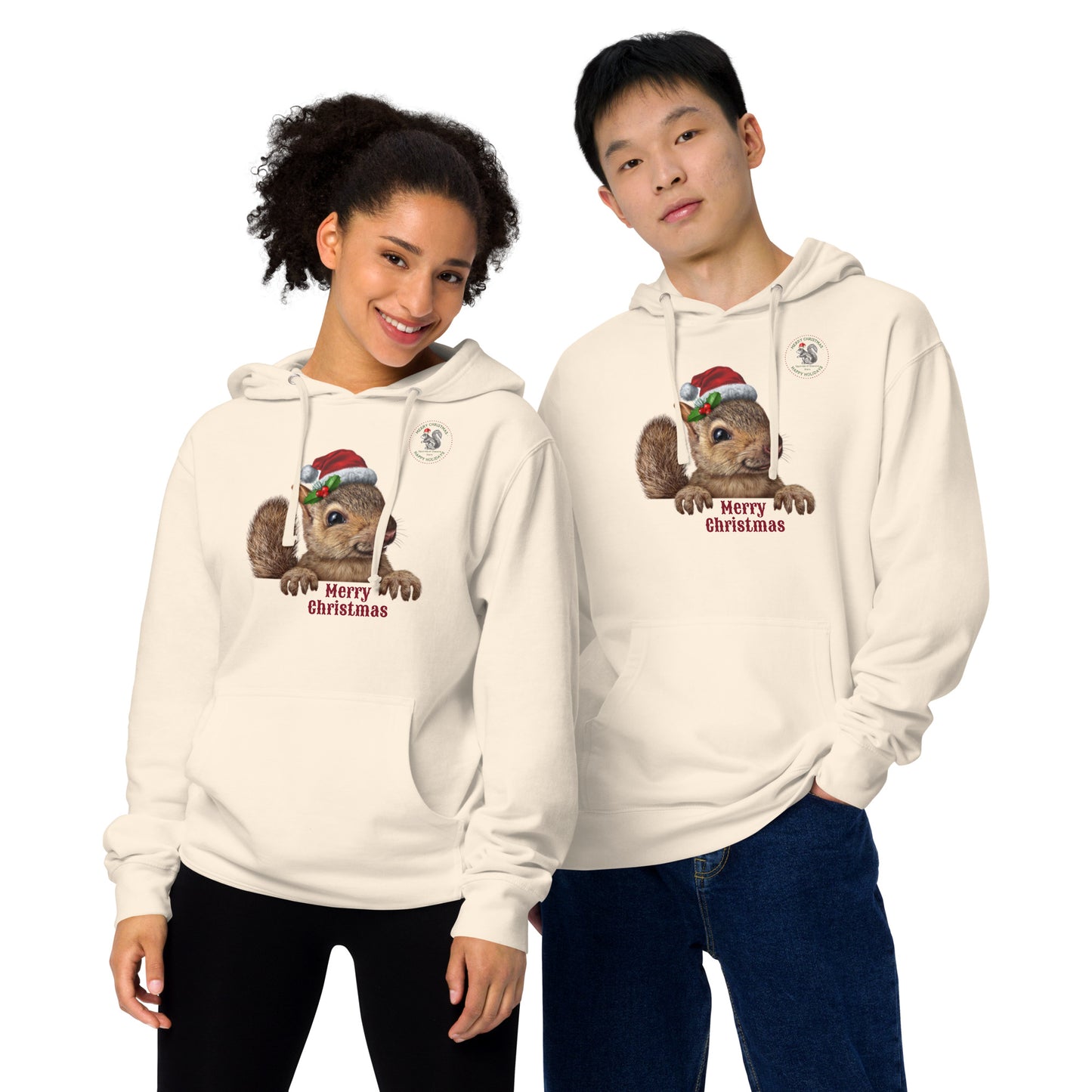 Squirrels of Shavano Holiday Unisex Midweight Hoodie