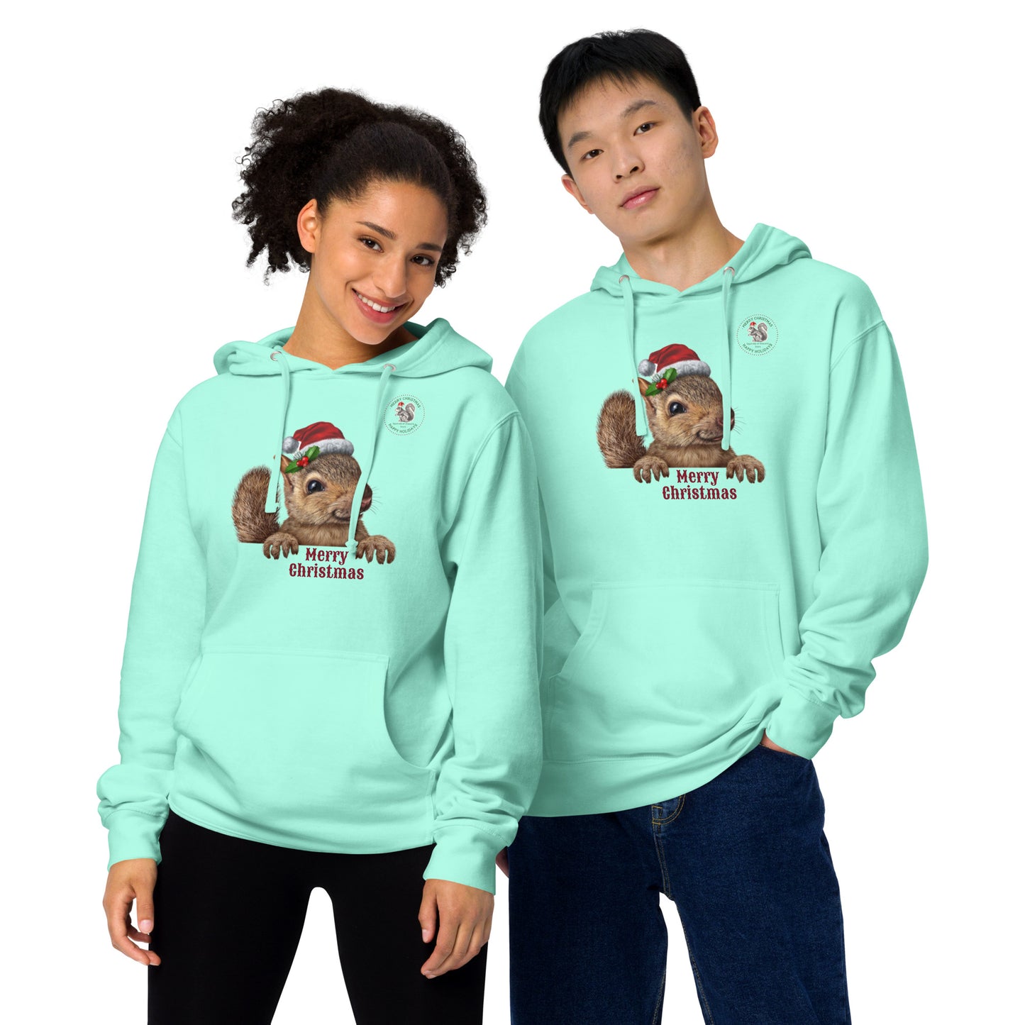 Squirrels of Shavano Holiday Unisex Midweight Hoodie