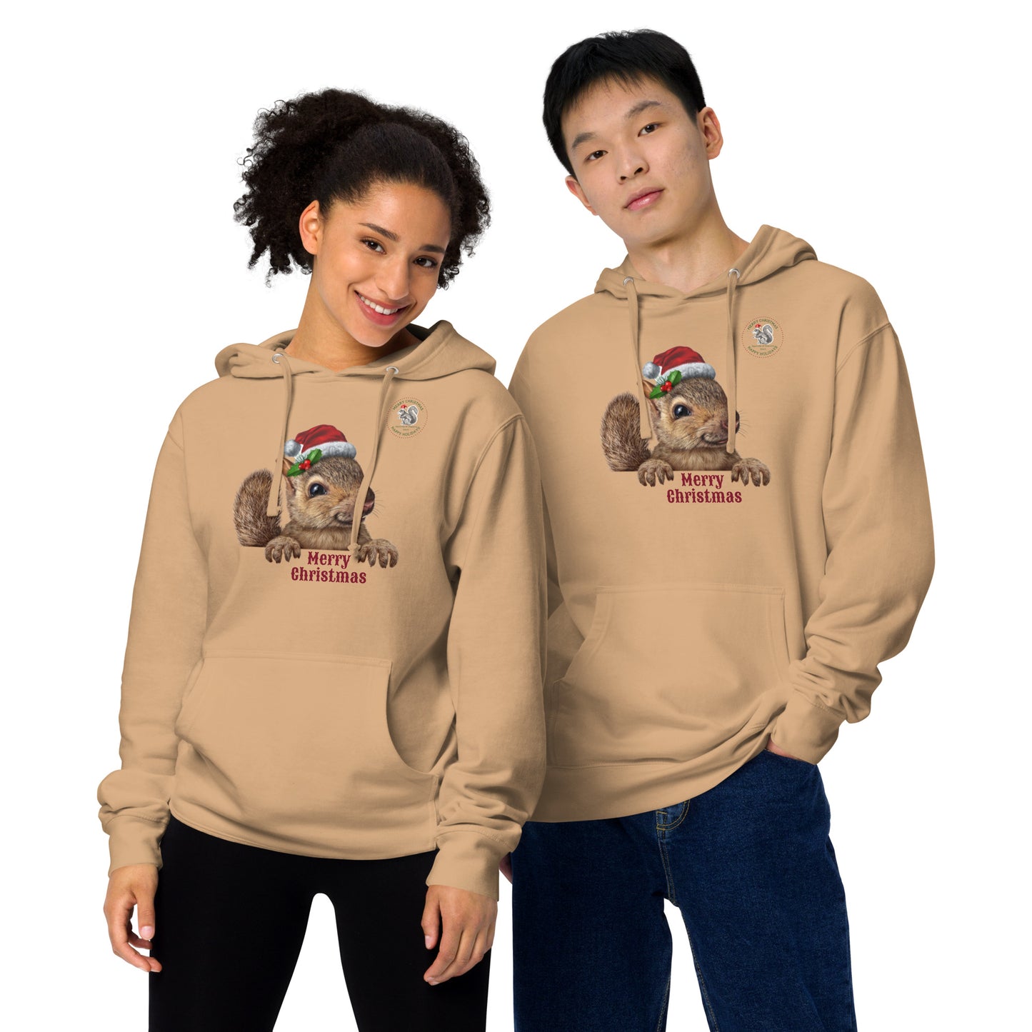 Squirrels of Shavano Holiday Unisex Midweight Hoodie