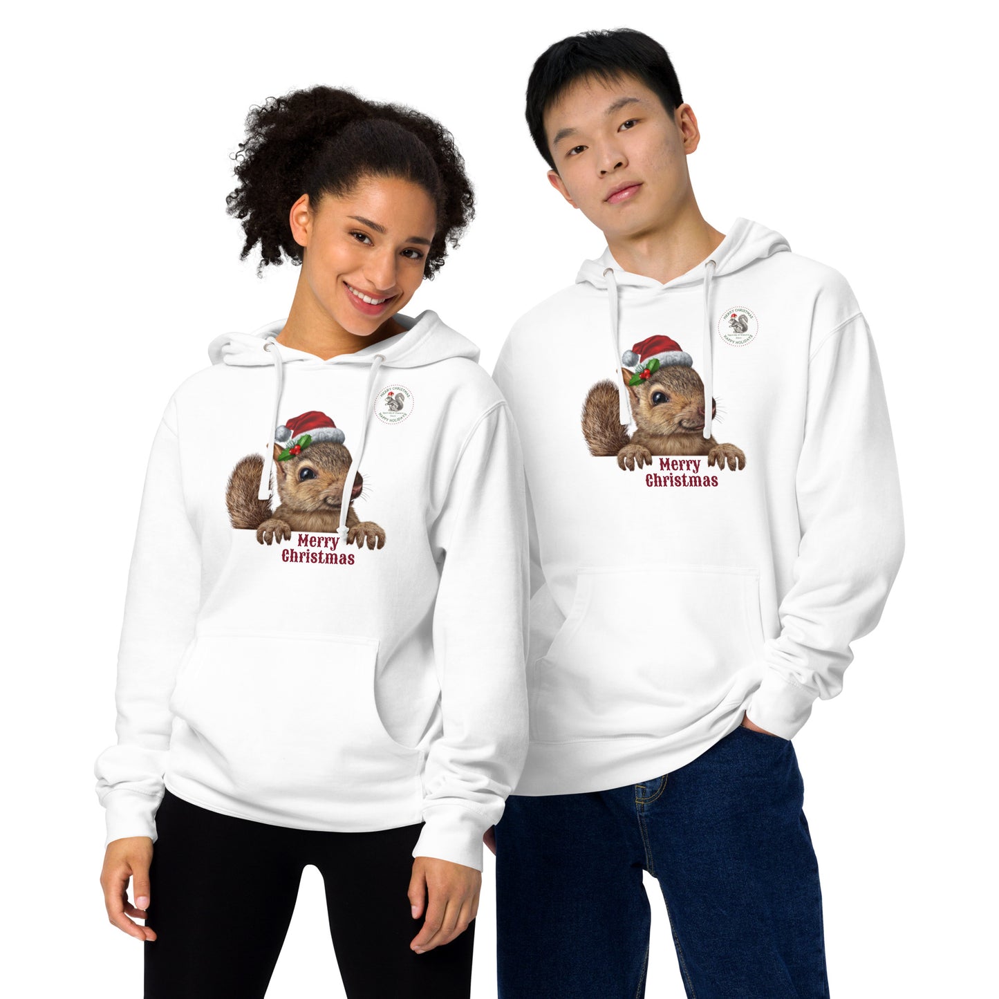 Squirrels of Shavano Holiday Unisex Midweight Hoodie