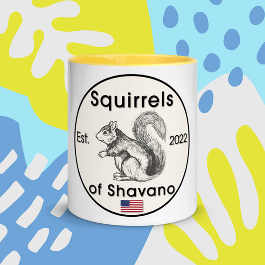 Squirrels of Shavano Mug with Color Inside - Est. 2022