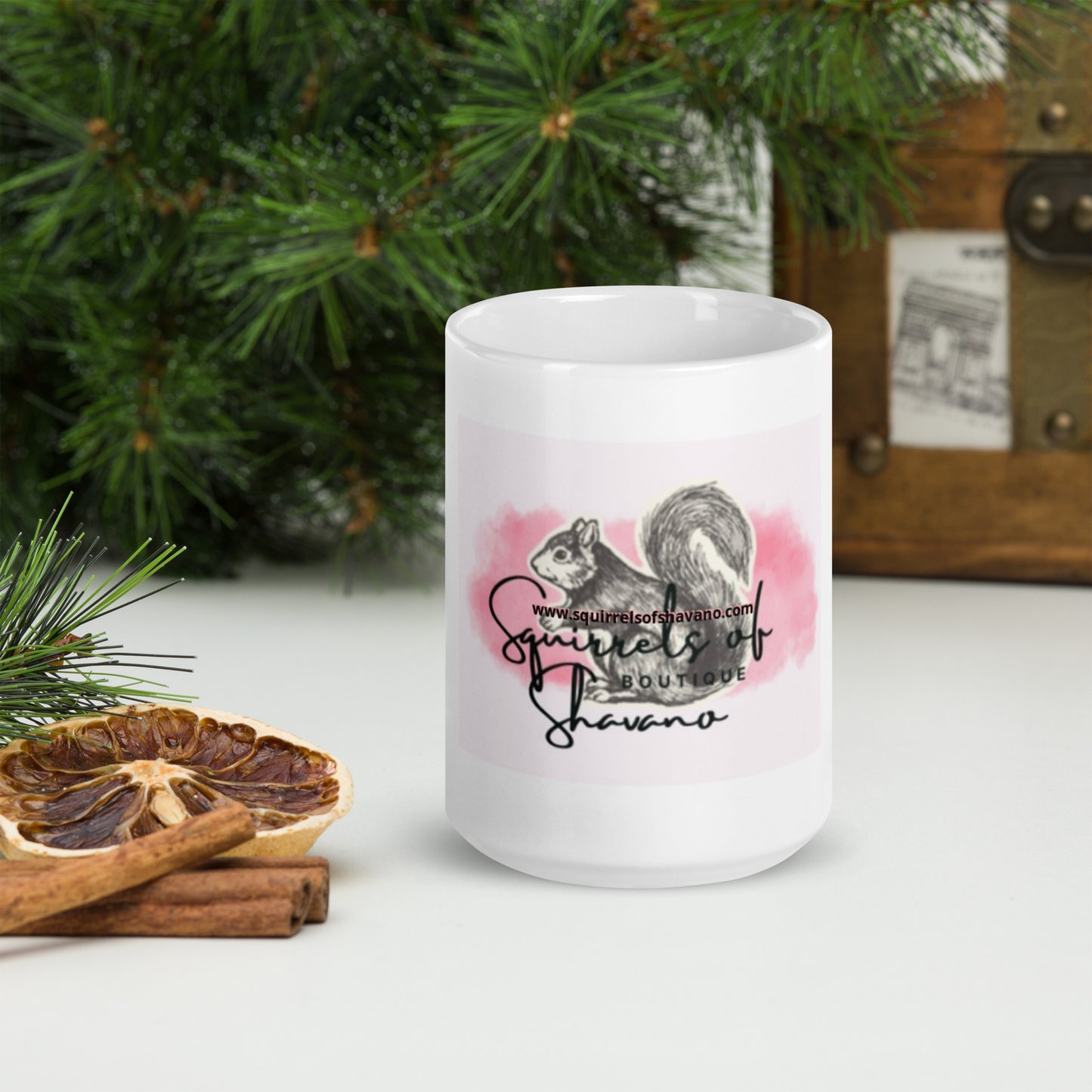 Squirrels of Shavano White Glossy Mug