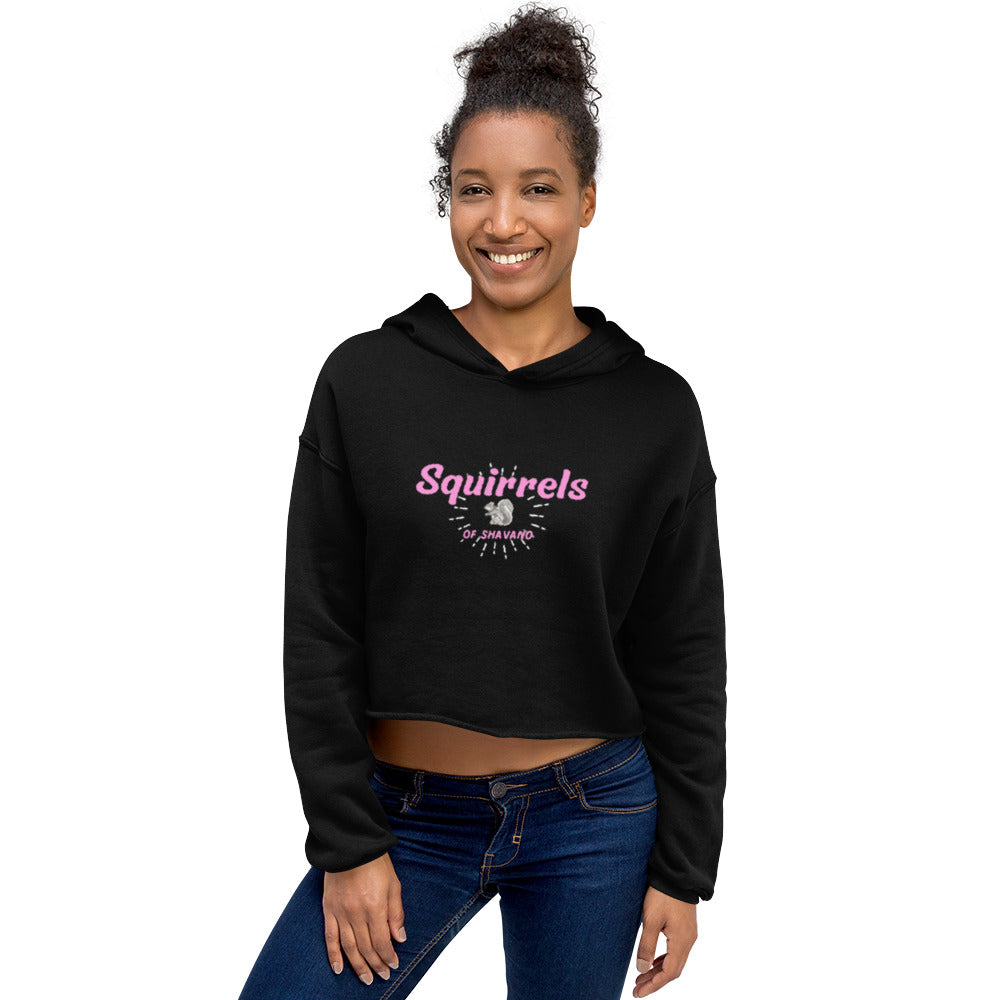 Squirrels of Shavano Crop Hoodie